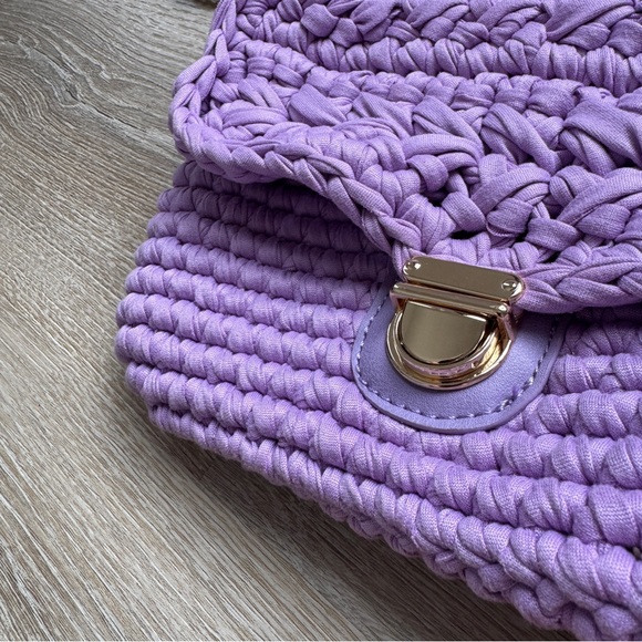 Moda Luxe annalise crossbody bag purse purple gold - Picture 5 of 9